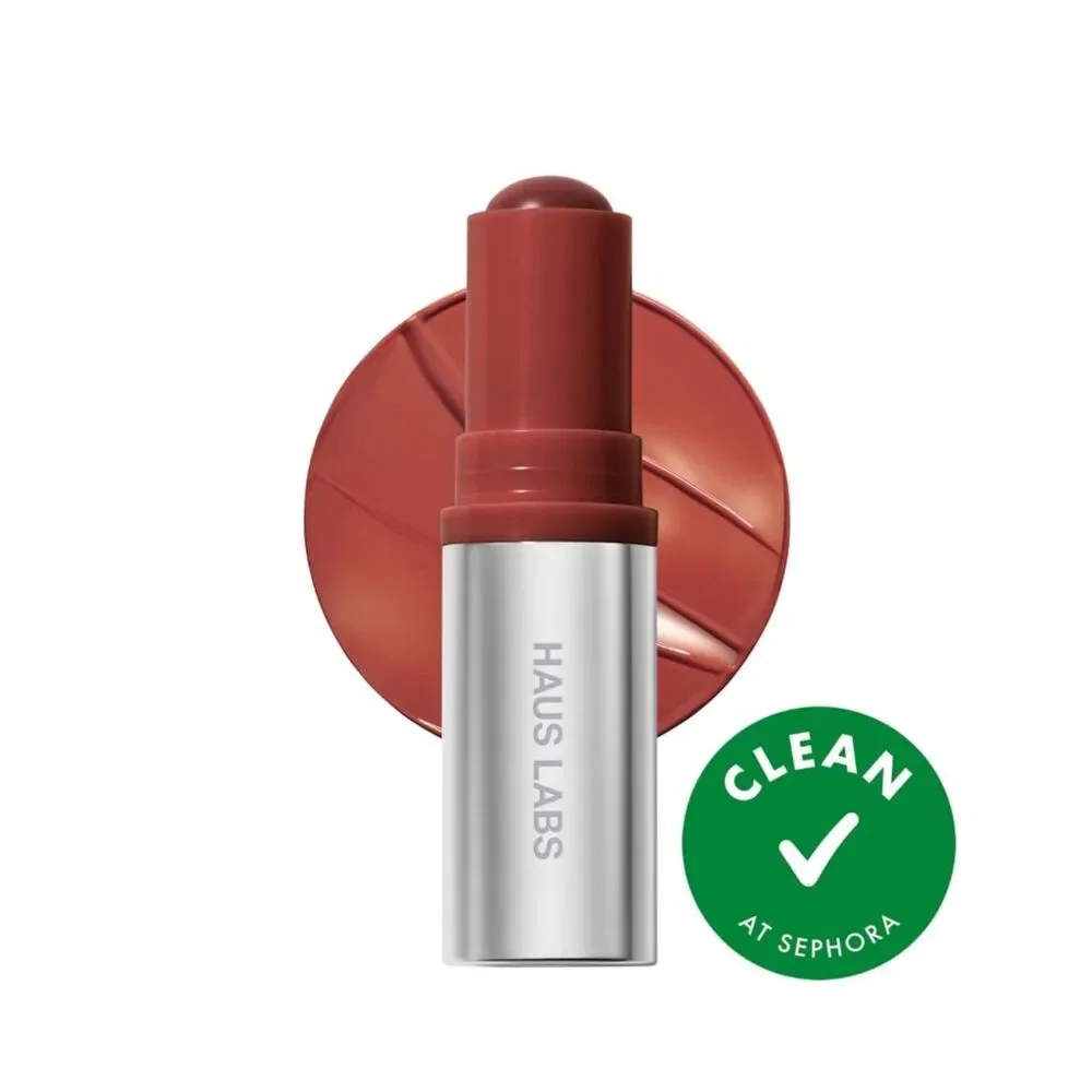 Haus Labs NEW Color Fuse Glassy Blush Balm Stick in Glassy Cinnamon